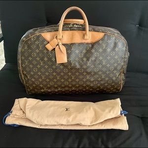 💯Authentic LOUIS VUITTON Alize60 Travel bag🧡🤎🧡